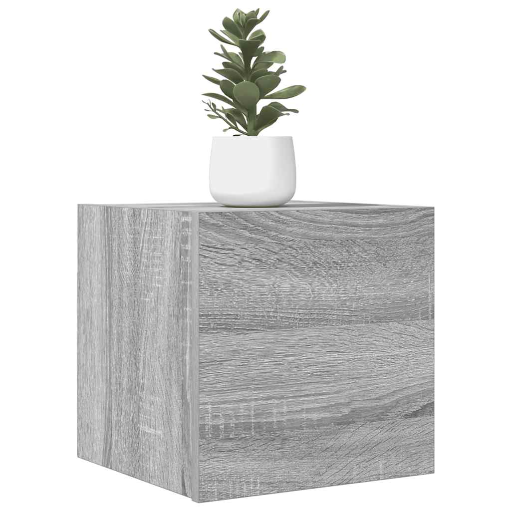 vidaXL Mueble para TV de pared gris Sonoma 30,5x30x30 cm