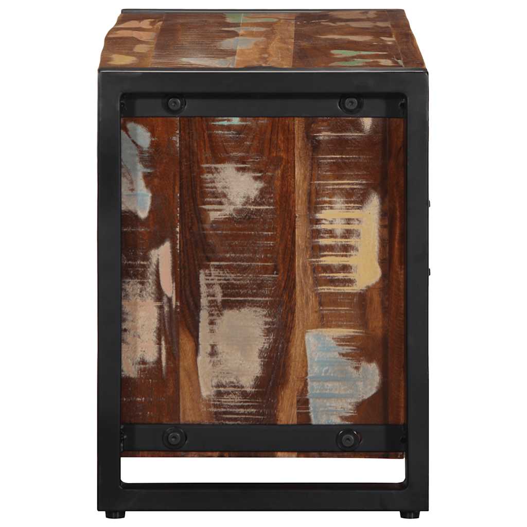 vidaXL Mueble para la TV 80x30x40 madera maciza reciclada - Image 4