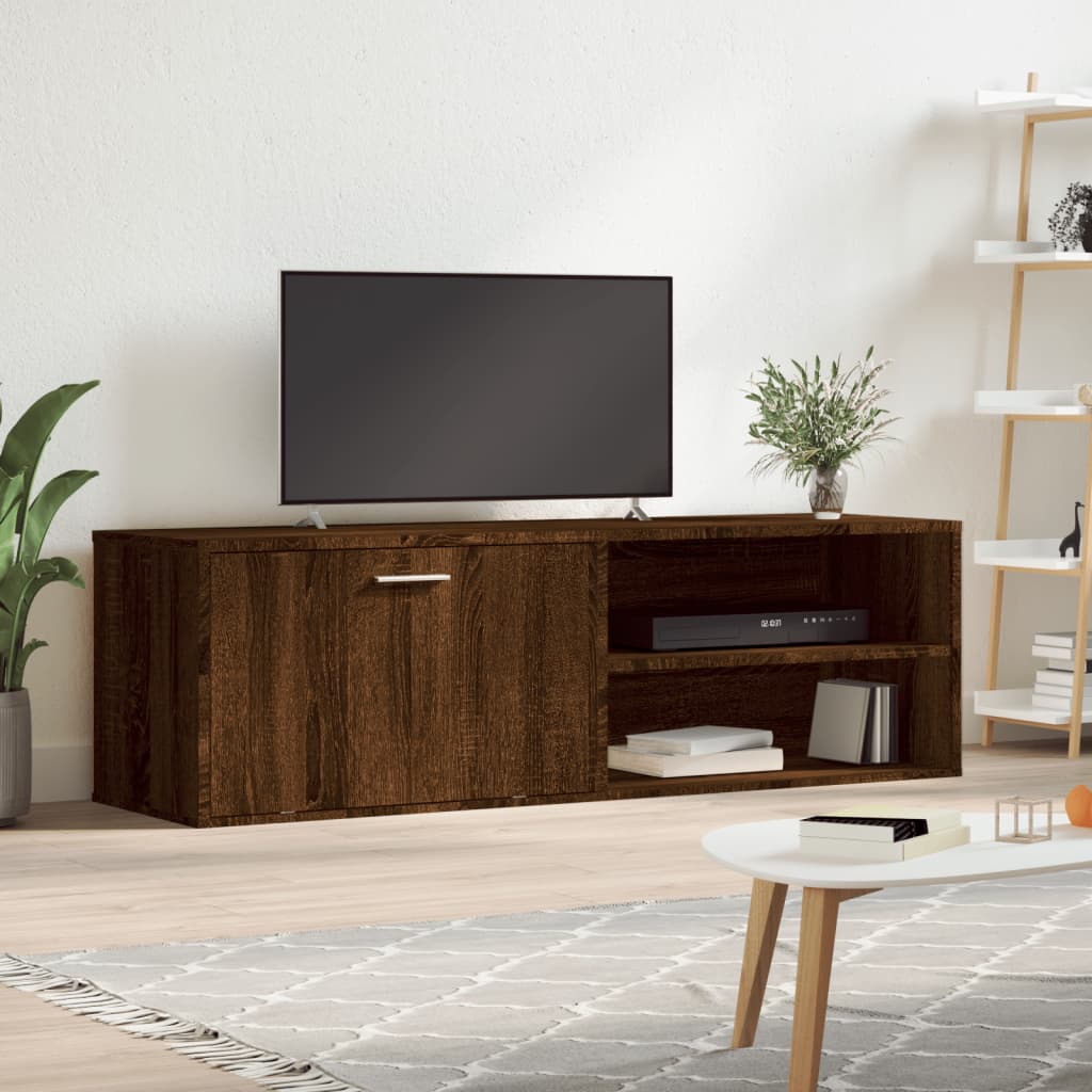 vidaXL Mueble de TV madera de ingeniería marrón roble 120x34x37 cm