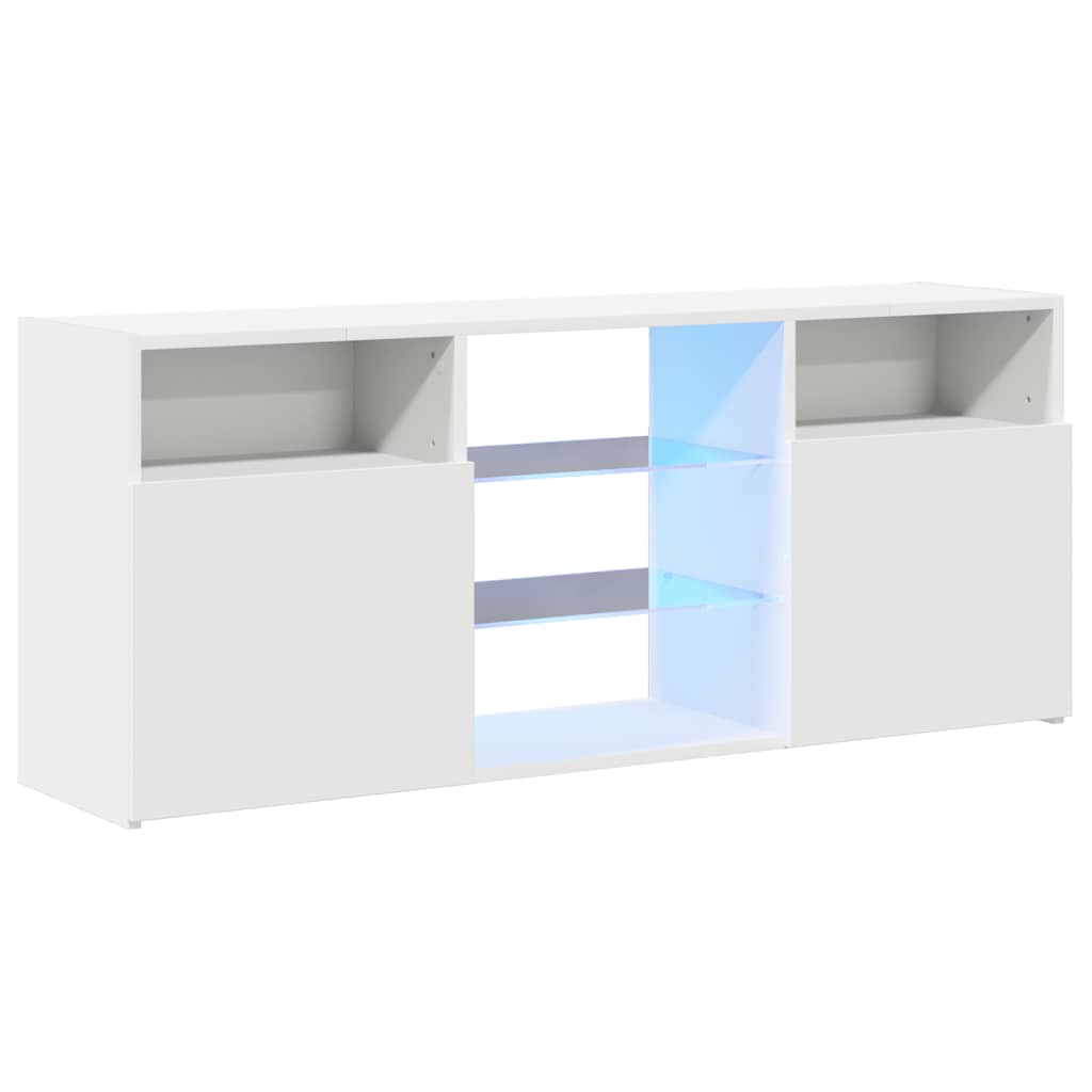 vidaXL Mueble para TV con luces LED blanco 120x30x50 cm - Image 3