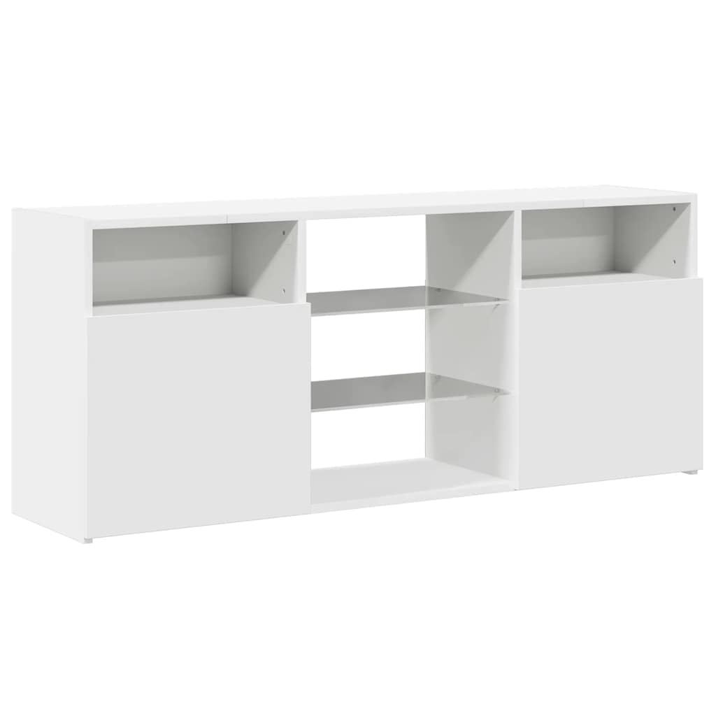 vidaXL Mueble para TV con luces LED blanco 120x30x50 cm - Image 6