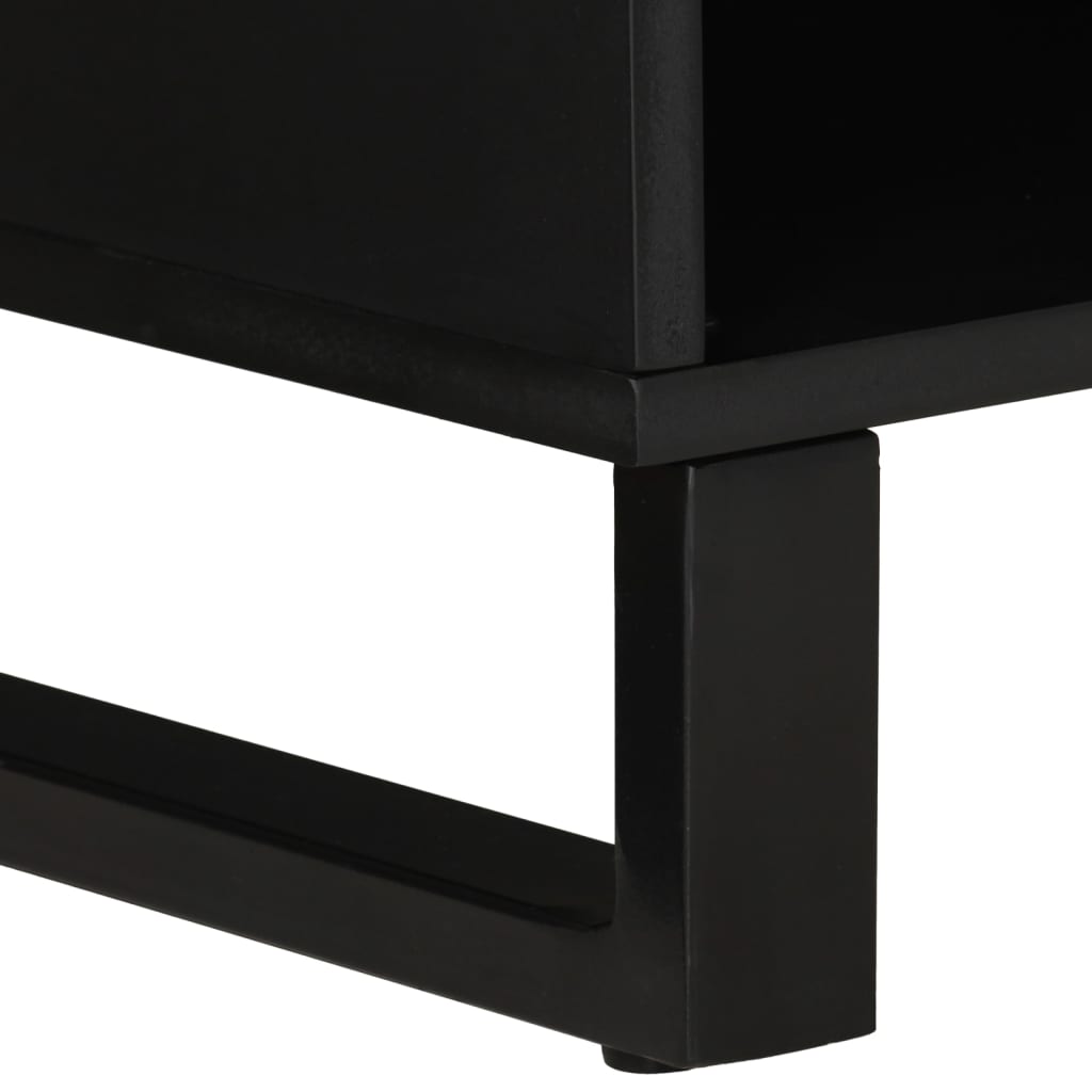 vidaXL Mueble de TV madera mango y madera contrachapada 100x33x46 cm - Image 6