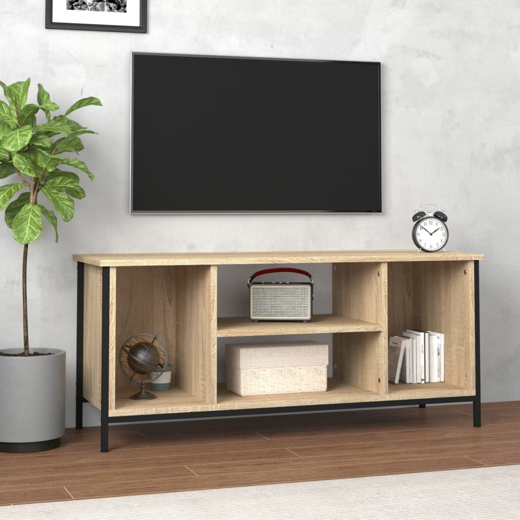vidaXL Mueble para TV madera contrachapada roble Sonoma 102x35x45 cm