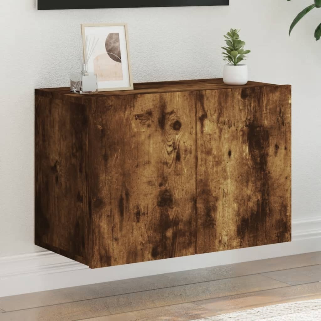 vidaXL Mueble para TV de pared roble ahumado 60x30x41 cm