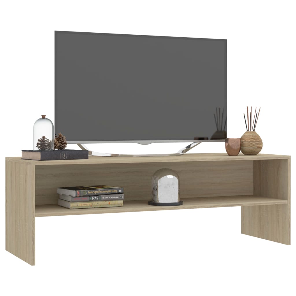 vidaXL Mueble de TV madera contrachapada roble Sonoma 120x40x40cm - Image 3