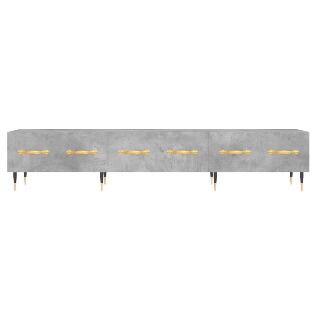 vidaXL Mueble para TV madera de ingeniería gris hormigón 150x36x30 cm - Image 5
