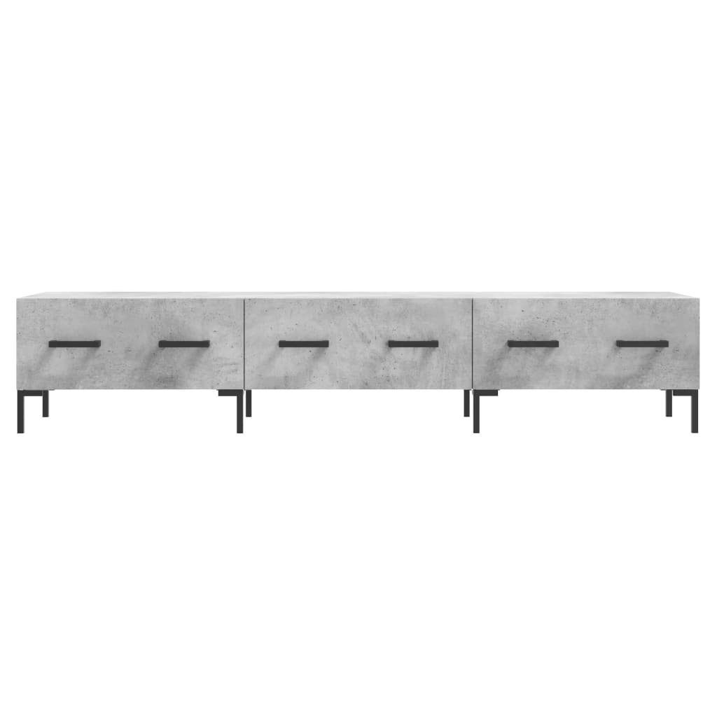 vidaXL Mueble para TV madera de ingeniería gris hormigón 150x36x30 cm - Image 5