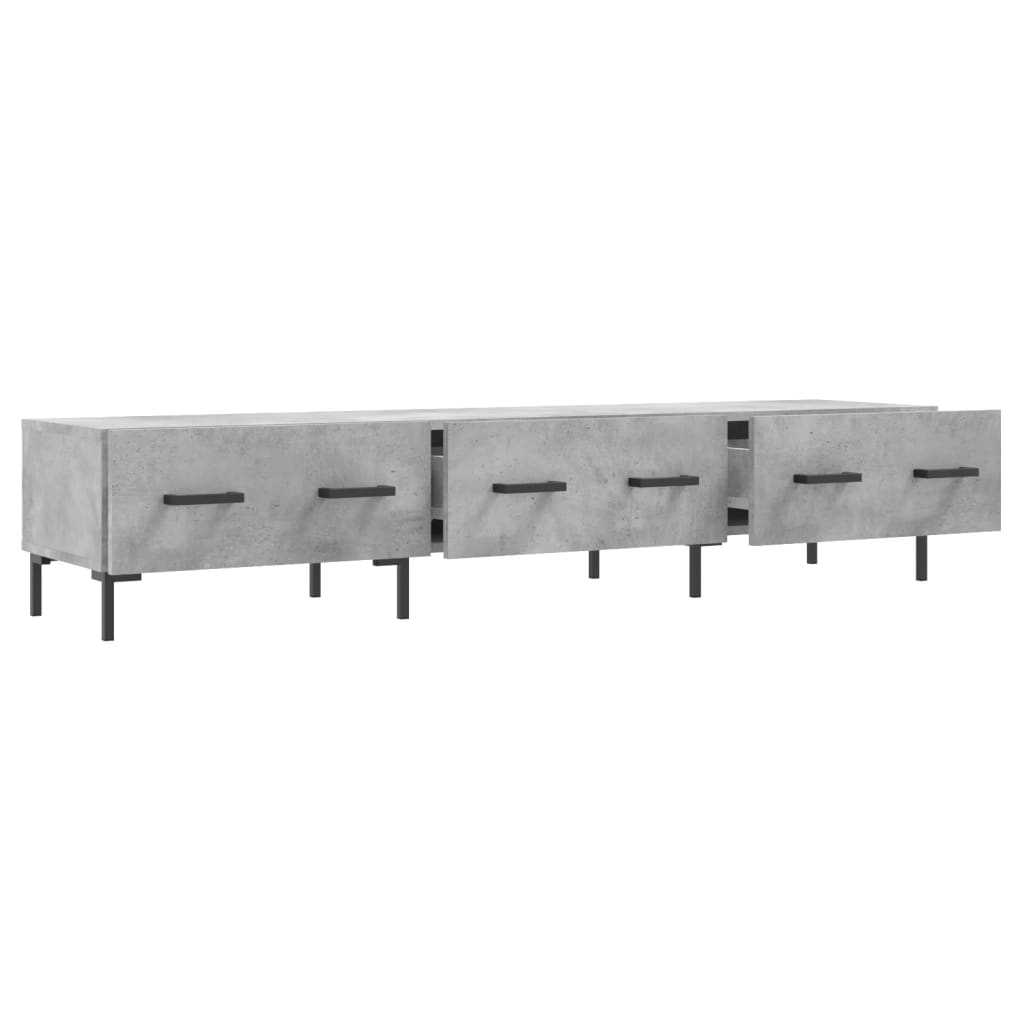 vidaXL Mueble para TV madera de ingeniería gris hormigón 150x36x30 cm - Image 6
