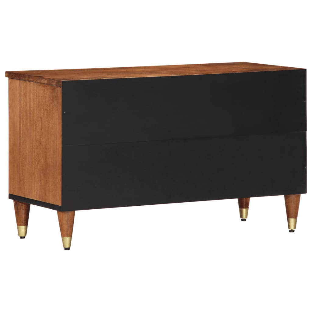vidaXL Mueble de TV madera maciza de mango 80x33x46 cm - Image 5