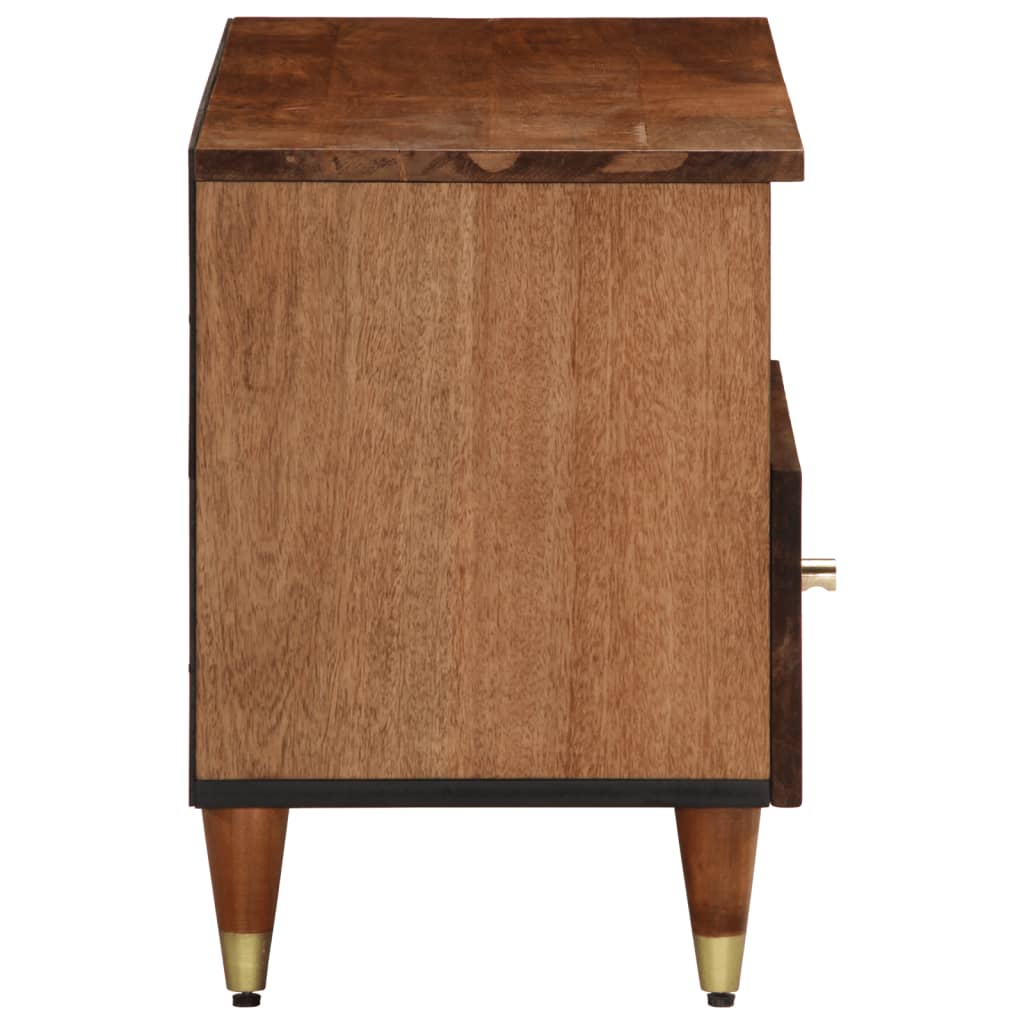 vidaXL Mueble de TV madera maciza de mango 80x33x46 cm - Image 4