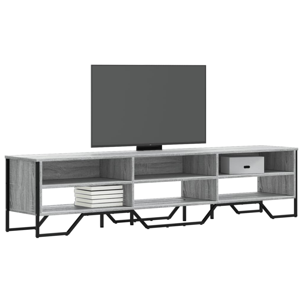 vidaXL Mueble de TV madera de ingeniería gris Sonoma 180x34x41 cm
