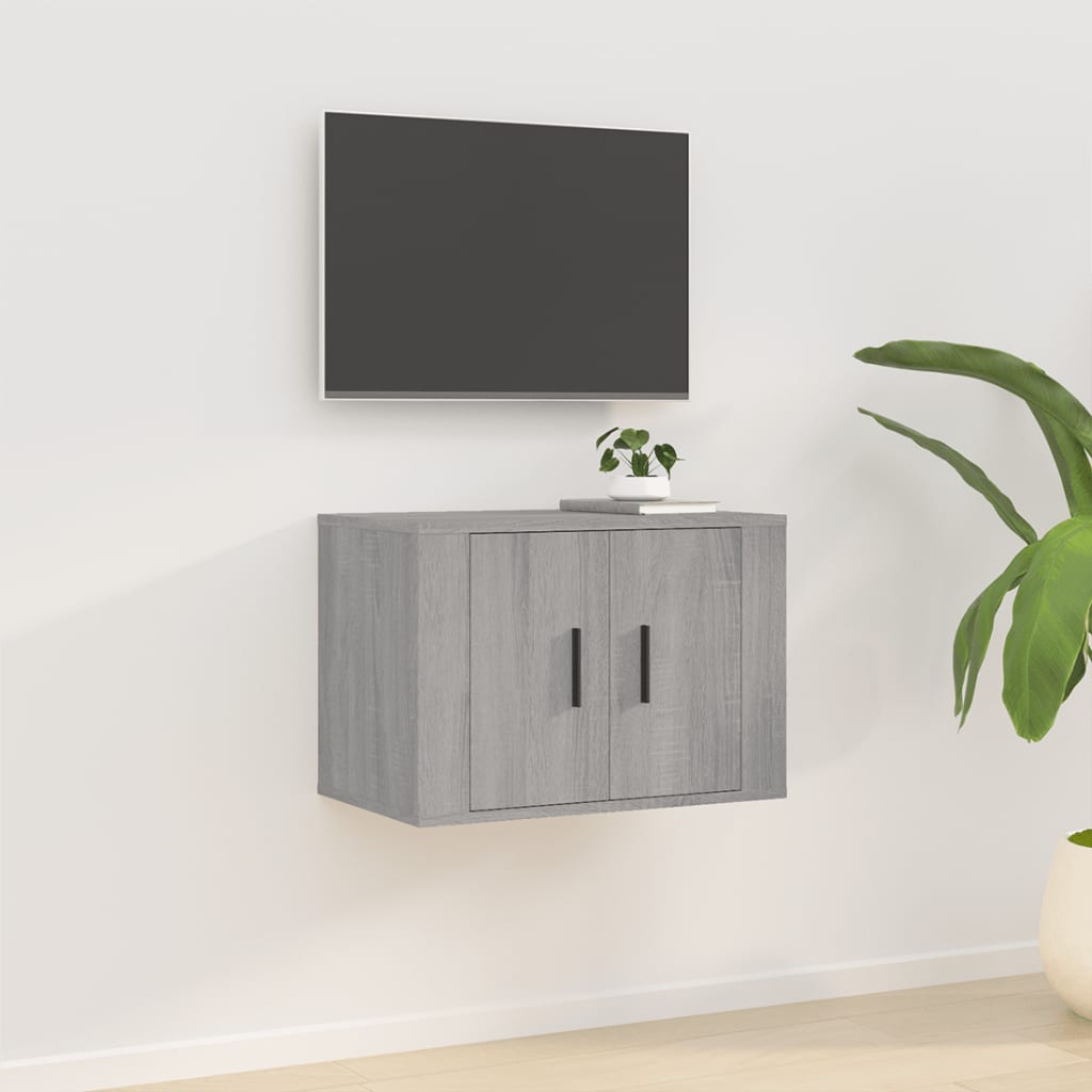 vidaXL Mueble para TV de pared gris Sonoma 57x34,5x40 cm