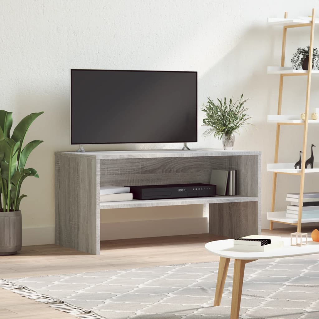 vidaXL Mueble de TV madera de ingeniería gris Sonoma 80x40x40 cm
