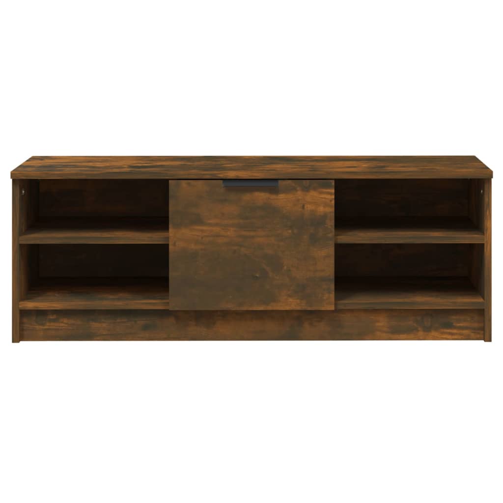 vidaXL Mueble de TV madera contrachapada roble ahumado 102x35,5x36,5cm - Image 6
