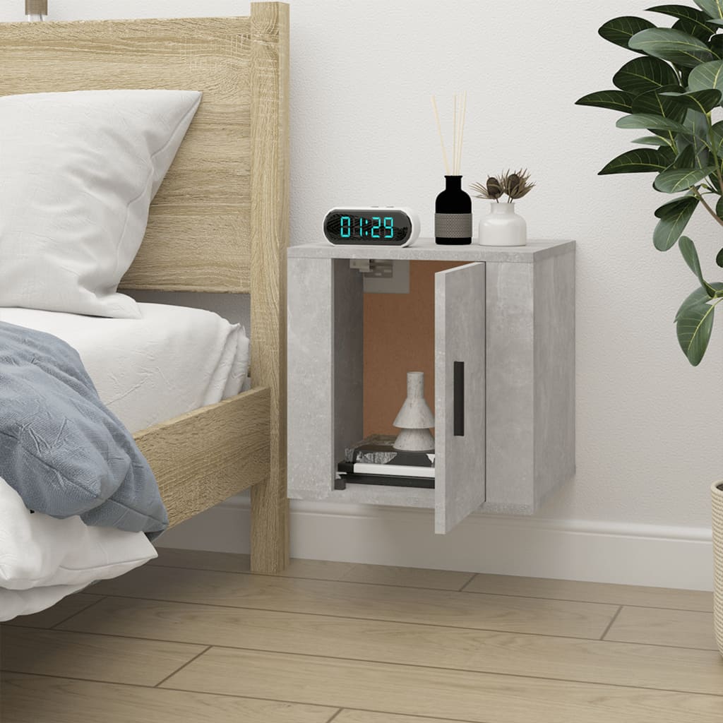 vidaXL Mueble para TV de pared gris hormigón 40x34,5x40 cm - Image 4