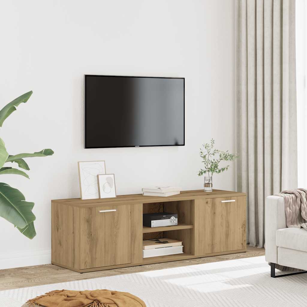 vidaXL Mueble de TV madera de ingeniería roble artesanal 120x34x37 cm