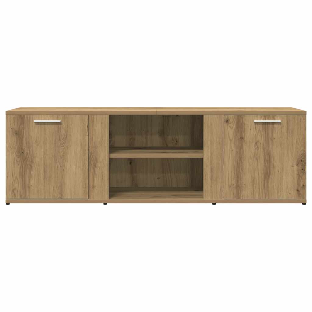 vidaXL Mueble de TV madera de ingeniería roble artesanal 120x34x37 cm - Image 4