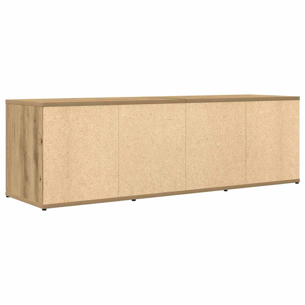 vidaXL Mueble de TV madera de ingeniería roble artesanal 120x34x37 cm - Image 6