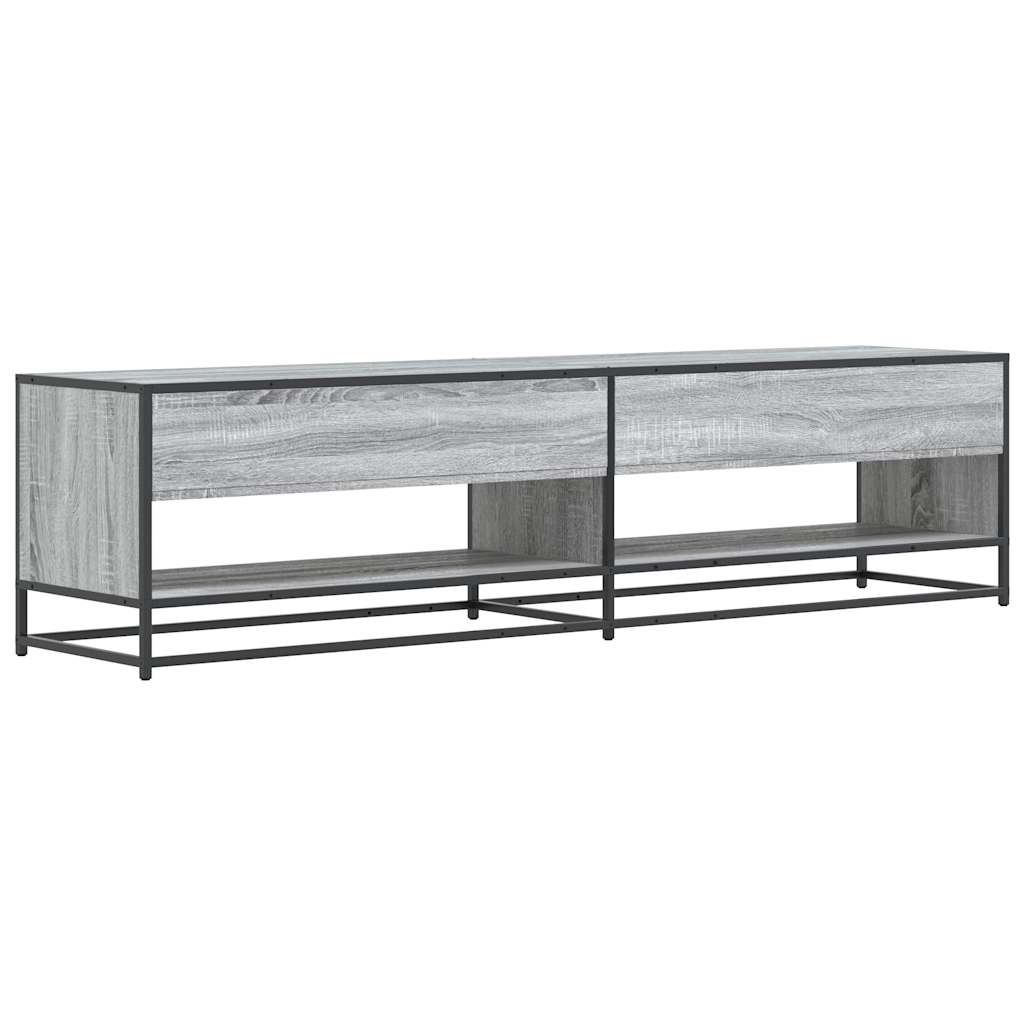 vidaXL Mueble de TV madera de ingeniería gris Sonoma 180,5x40x46 cm - Image 6