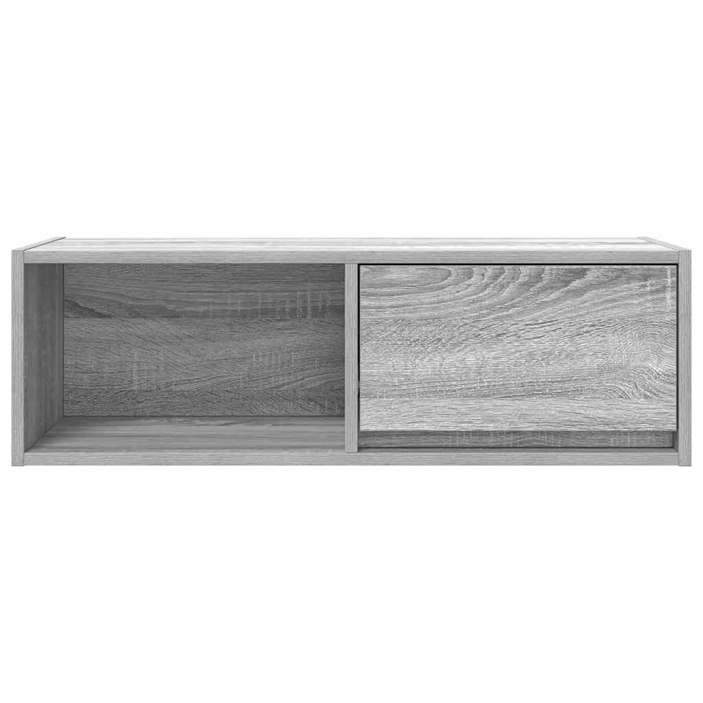 vidaXL Mueble de TV madera de ingeniería gris Sonoma 80x31x25,5 cm - Image 6