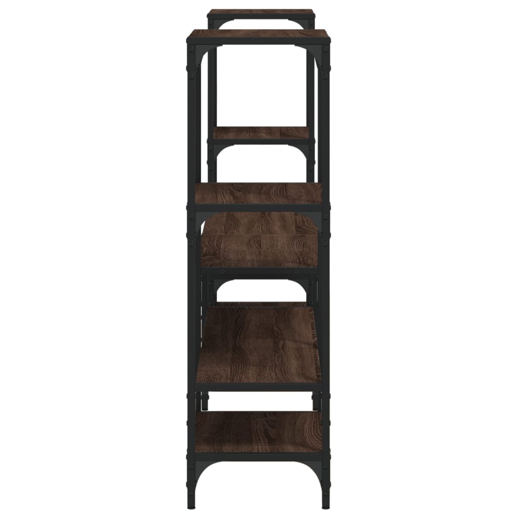 vidaXL Mueble de TV madera de ingeniería marrón roble 206,5x28,5x95 cm - Image 6