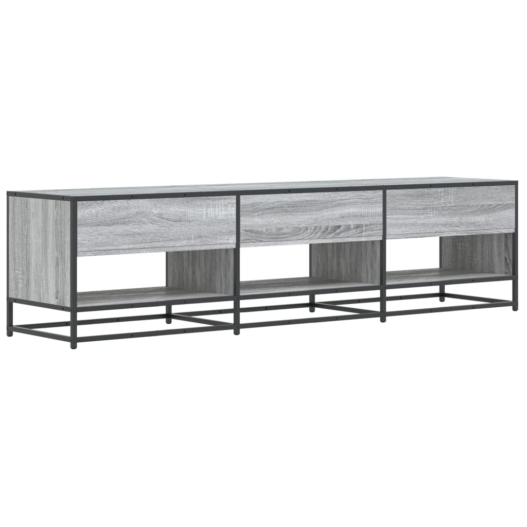 vidaXL Mueble de TV madera de ingeniería gris Sonoma 180x40x46 cm - Image 6