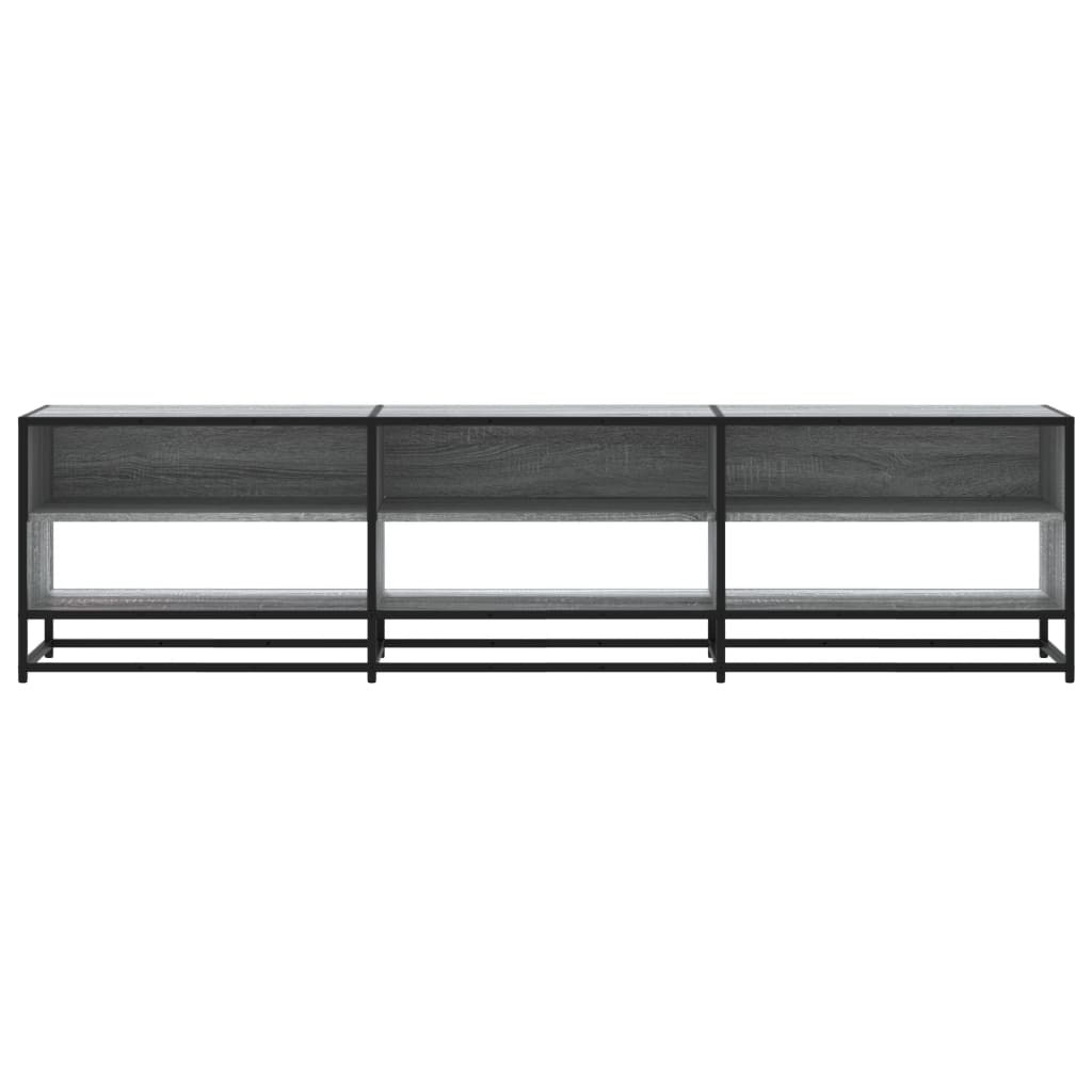 vidaXL Mueble de TV madera de ingeniería gris Sonoma 180x40x46 cm - Image 4