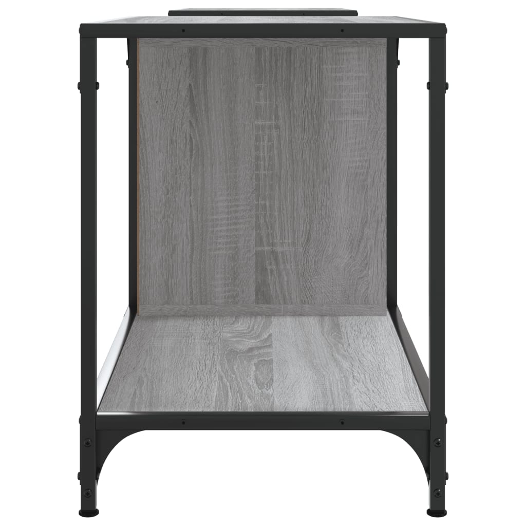vidaXL Mueble de TV madera de ingeniería gris Sonoma 203x37x50 cm - Image 5