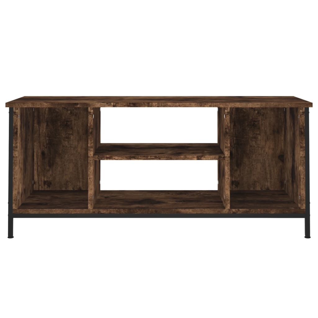 vidaXL Mueble para TV madera contrachapada roble ahumado 102x35x45 cm - Image 5
