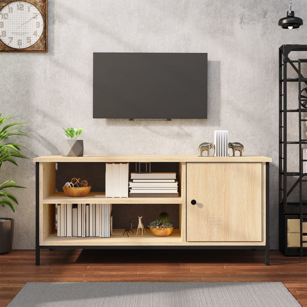 vidaXL Mueble para TV madera contrachapada roble Sonoma 100x40x45 cm