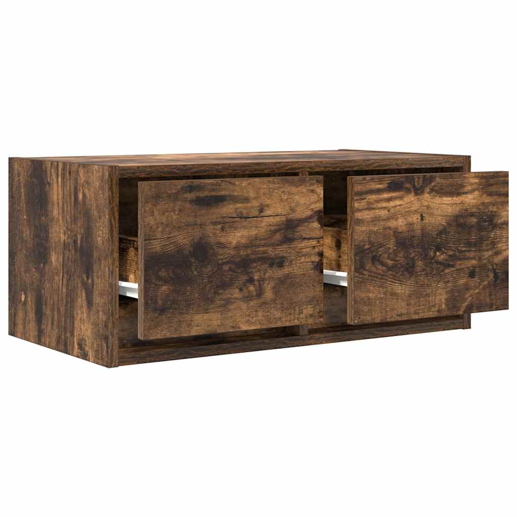 vidaXL Mueble para TV madera contrachapada roble ahumado 60x31x25,5 cm - Image 5