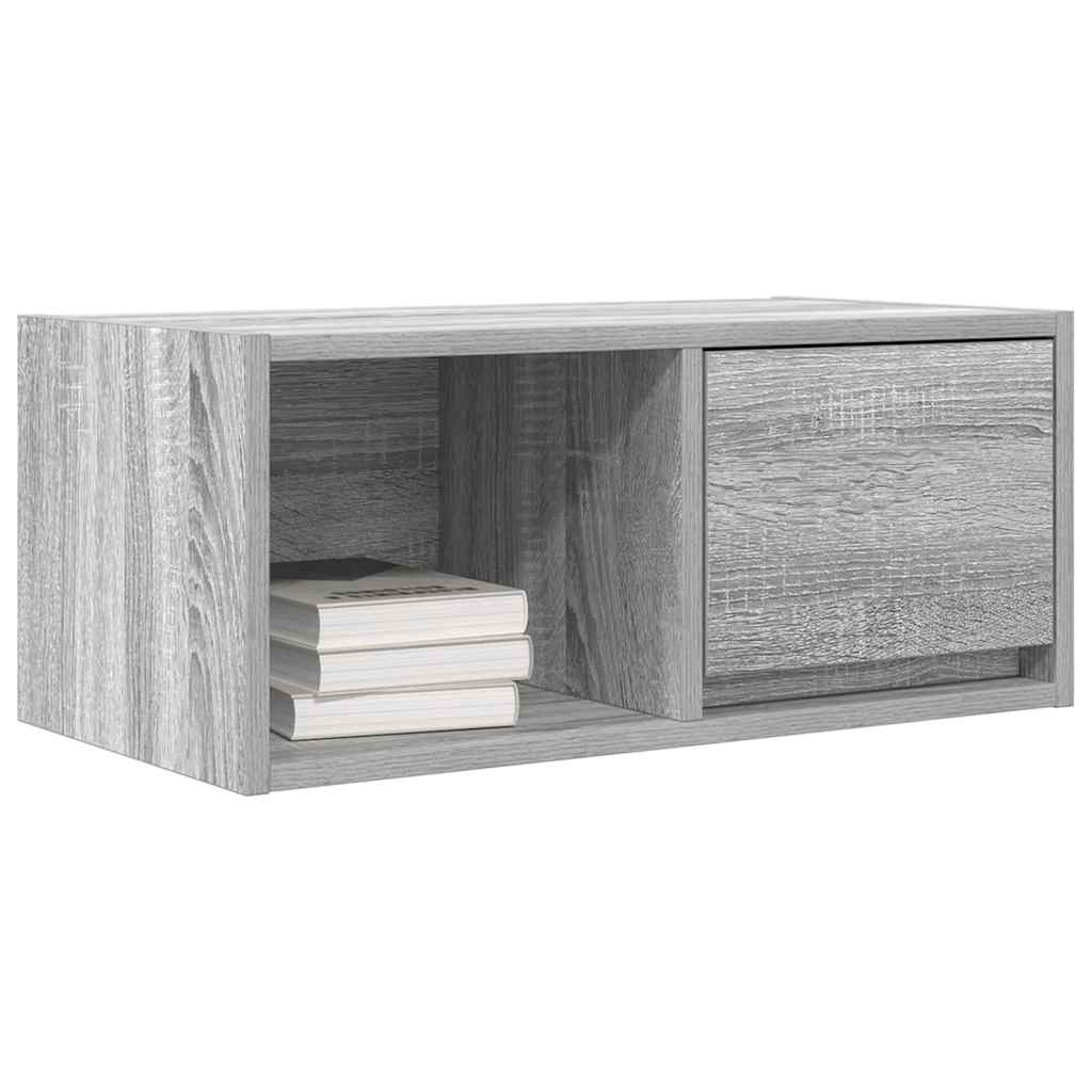 vidaXL Muebles de TV 2 uds madera ingeniería gris Sonoma 60x31x25,5 cm - Image 4