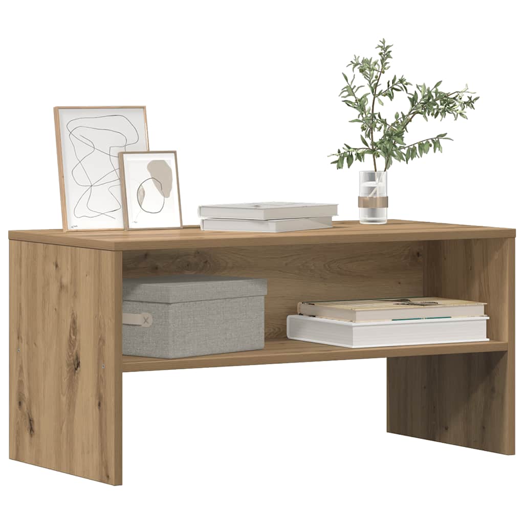 vidaXL Mueble de TV madera de ingeniería roble artesanal 80x40x40 cm - Image 3