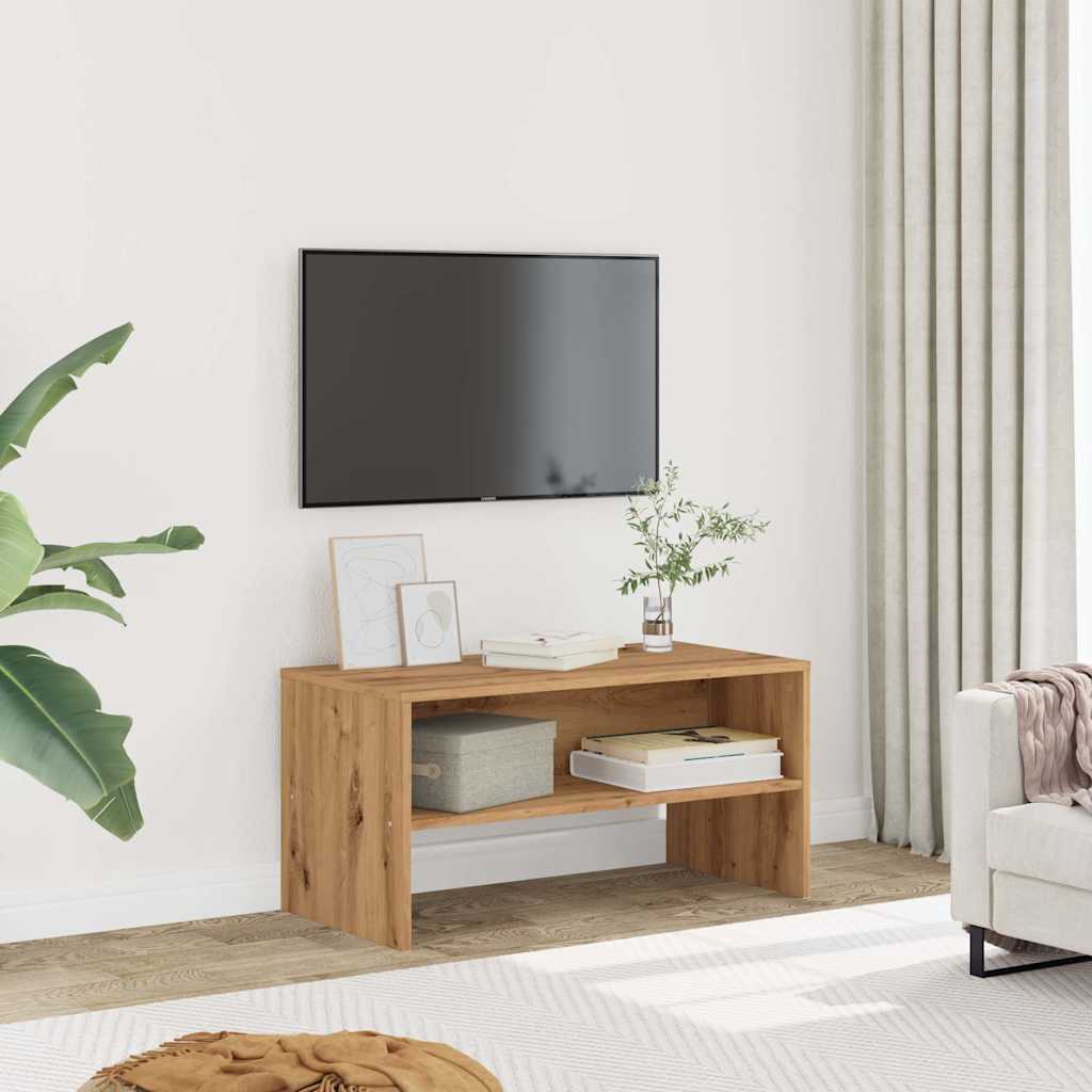 vidaXL Mueble de TV madera de ingeniería roble artesanal 80x40x40 cm