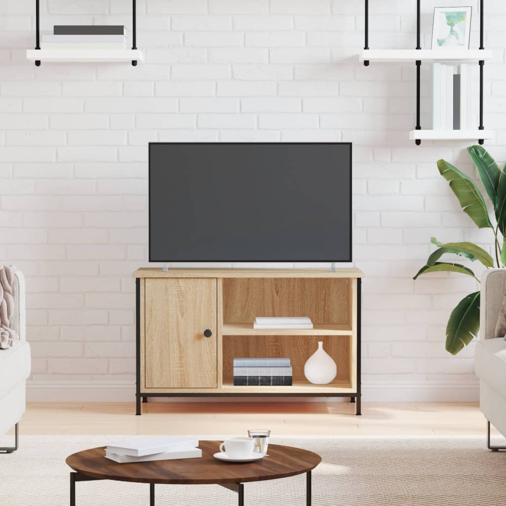 vidaXL Mueble para TV madera contrachapada roble Sonoma 80x40x50 cm