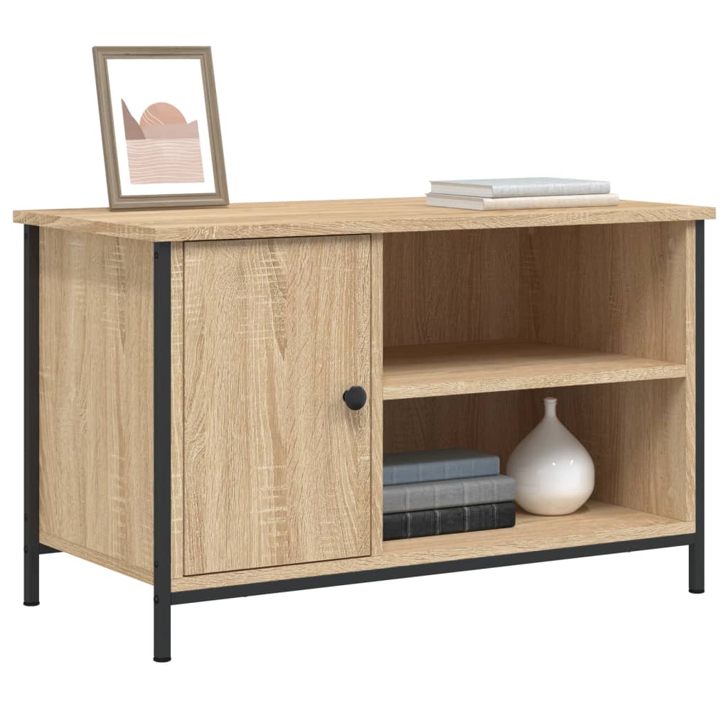 vidaXL Mueble para TV madera contrachapada roble Sonoma 80x40x50 cm - Image 3