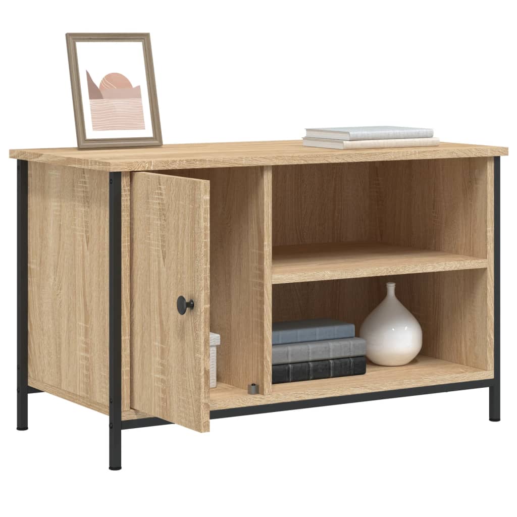 vidaXL Mueble para TV madera contrachapada roble Sonoma 80x40x50 cm - Image 4