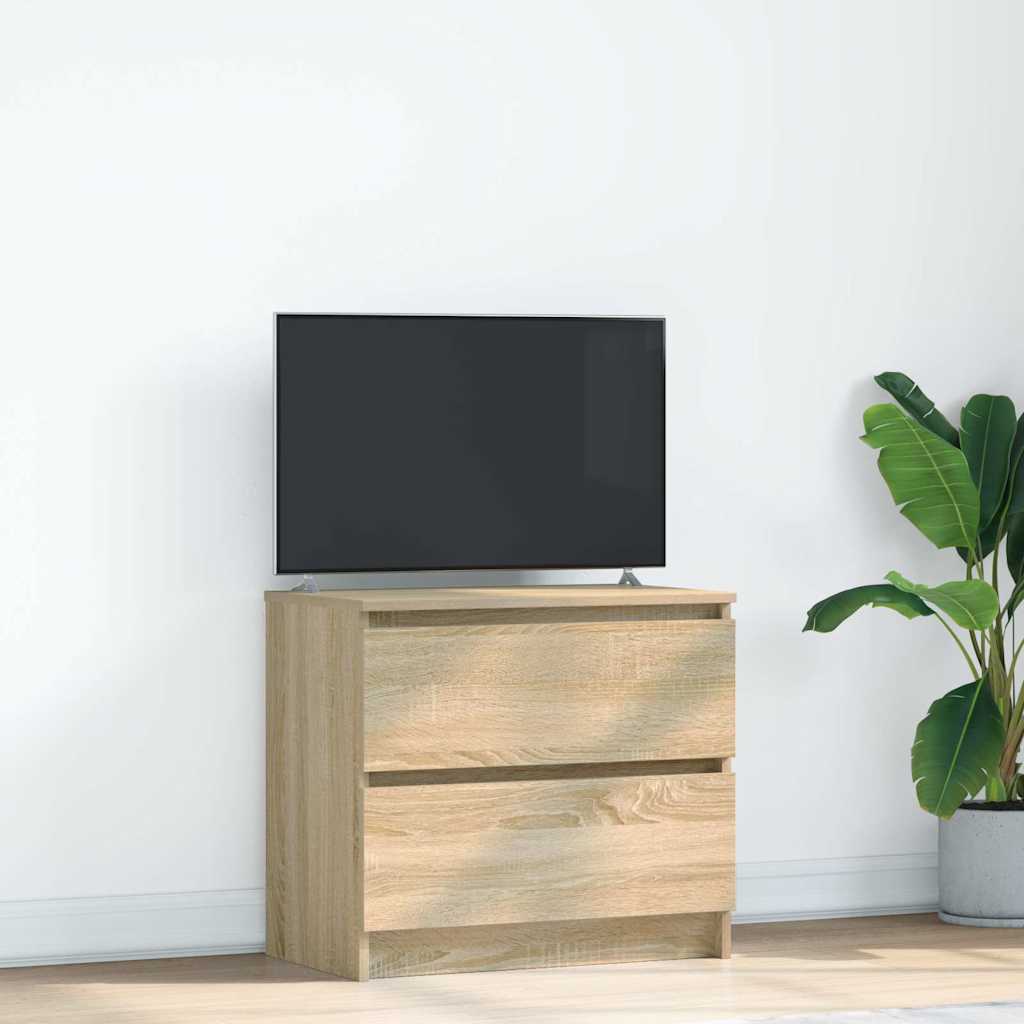 vidaXL Mueble para TV madera contrachapada roble ahumado 60x35x54 cm