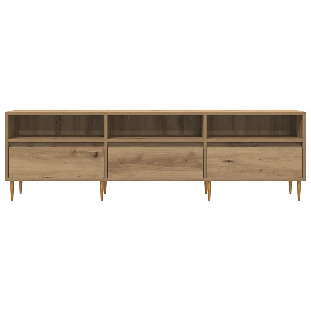 vidaXL Mueble de TV madera de ingeniería roble artisan 150x30x44,5 cm - Image 4