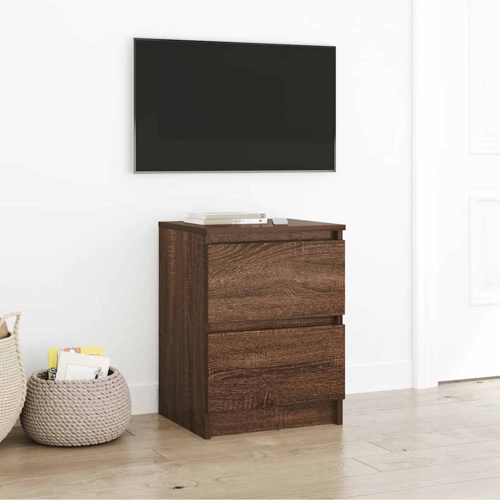 vidaXL Mueble de TV de madera de roble marrón 40x35x54 cm