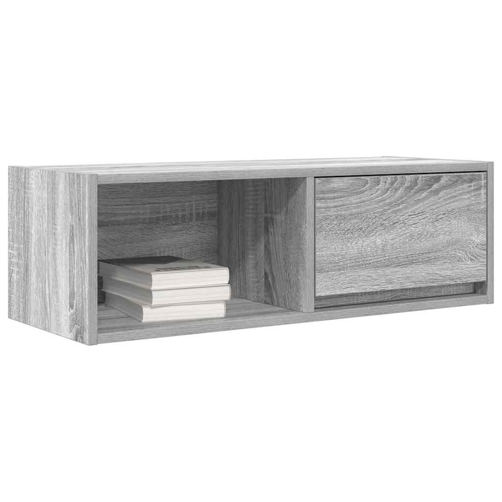 vidaXL Muebles de TV 2 uds madera ingeniería gris Sonoma 80x31x25,5 cm - Image 4