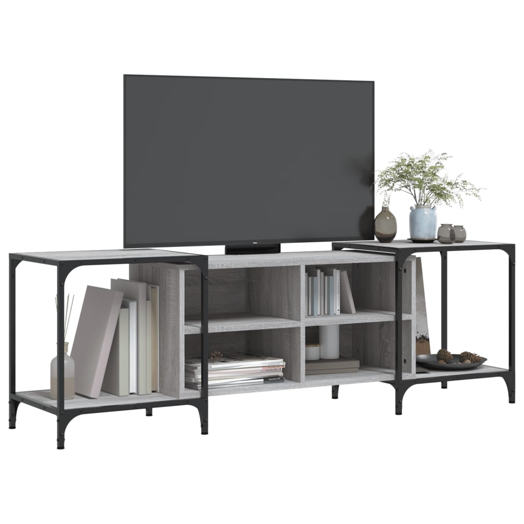 vidaXL Mueble de TV madera de ingeniería gris Sonoma 153x37x50 cm - Image 3