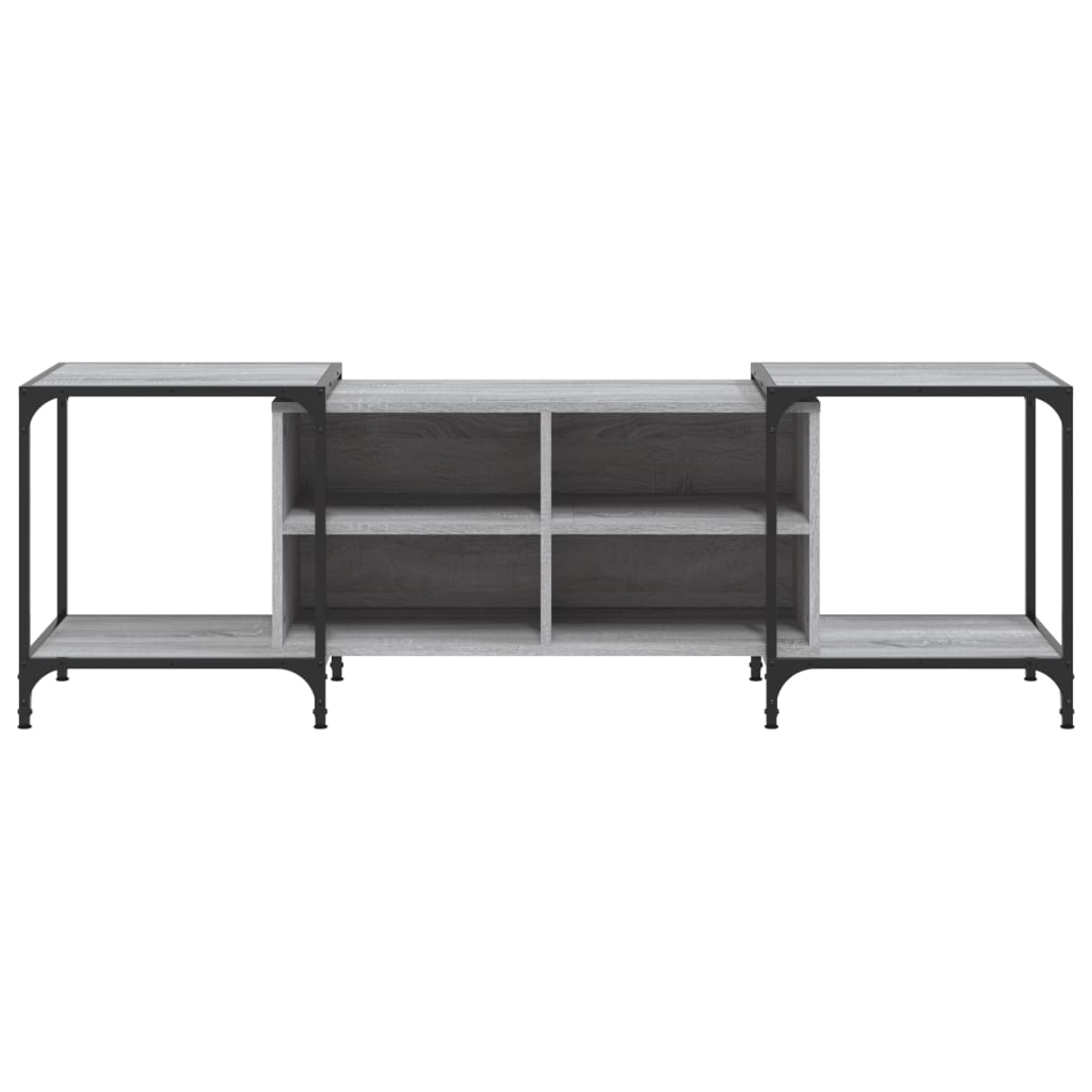 vidaXL Mueble de TV madera de ingeniería gris Sonoma 153x37x50 cm - Image 4