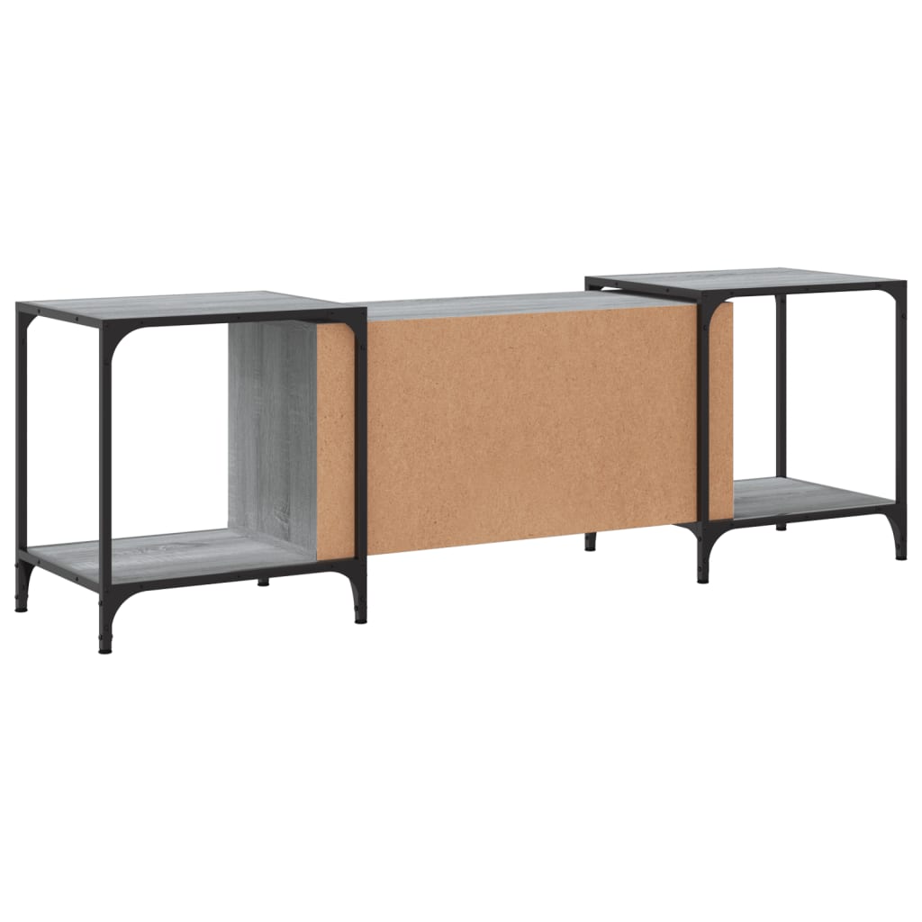 vidaXL Mueble de TV madera de ingeniería gris Sonoma 153x37x50 cm - Image 6