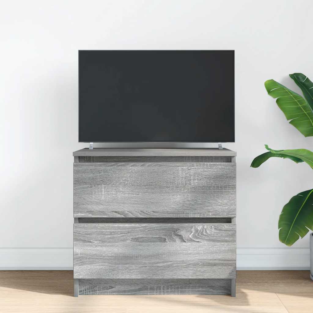vidaXL Mueble de TV madera de ingeniería gris Sonoma 60x35x54 cm - Image 3