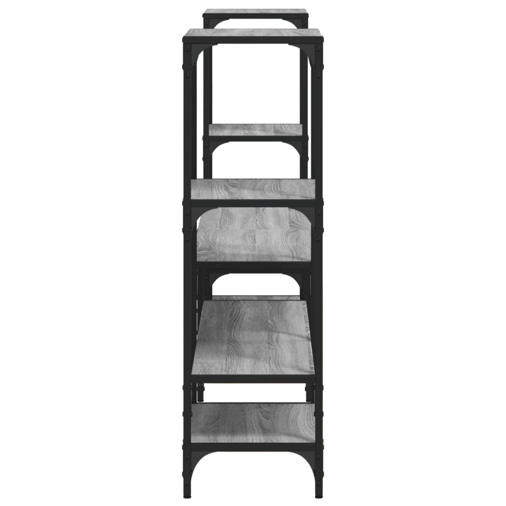 vidaXL Mueble de TV madera de ingeniería gris Sonoma 206,5x28,5x95 cm - Image 6