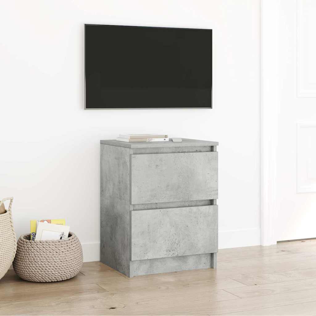 vidaXL Mueble de TV de madera de ingeniería gris hormigón 40x35x54 cm