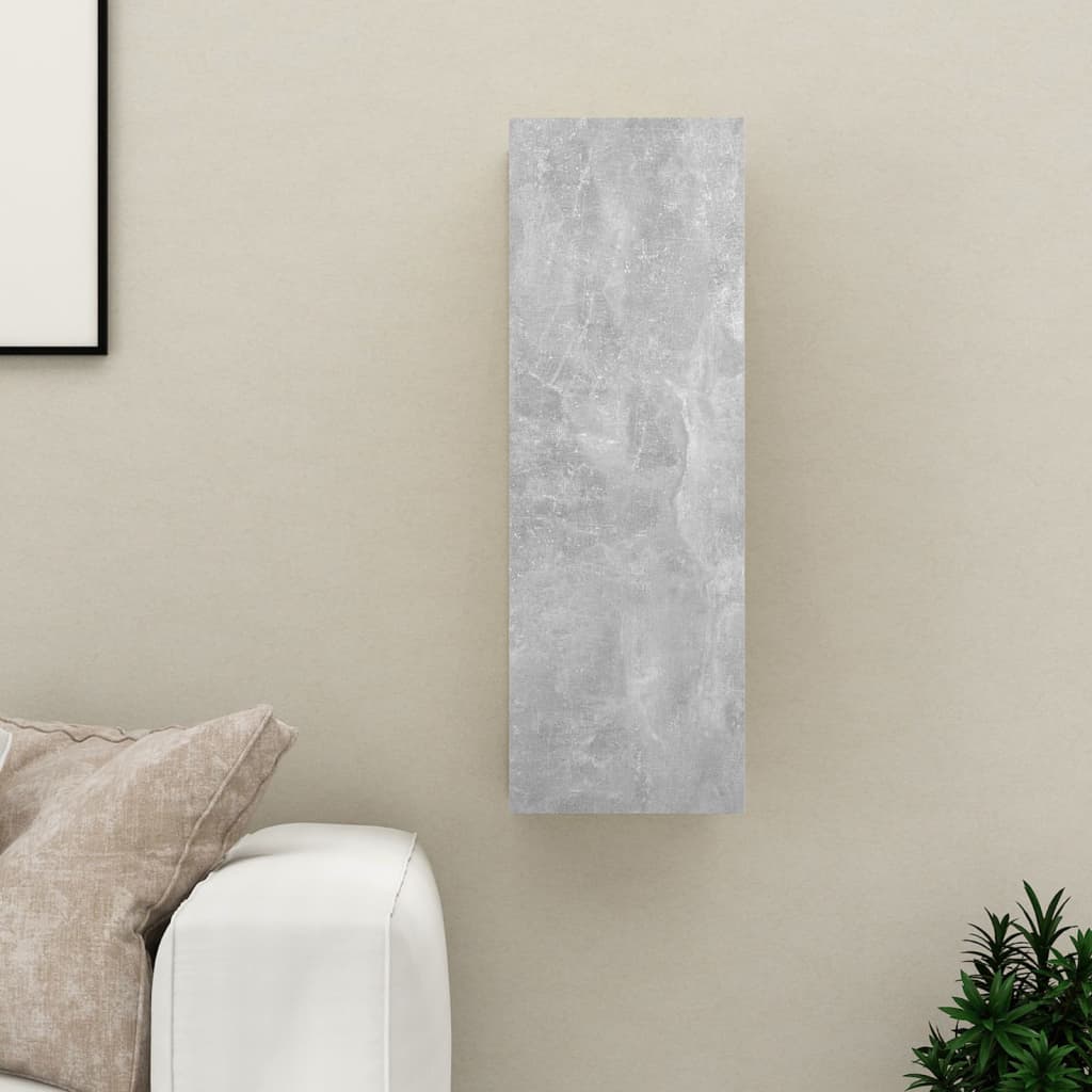 vidaXL Mueble para TV madera contrachapada gris hormigón 30,5x30x90 cm