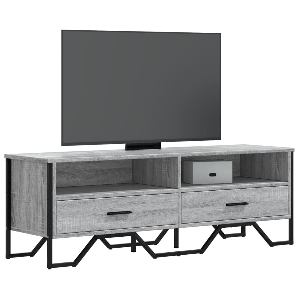 vidaXL Mueble de TV madera de ingeniería gris sonoma 122x34x41 cm