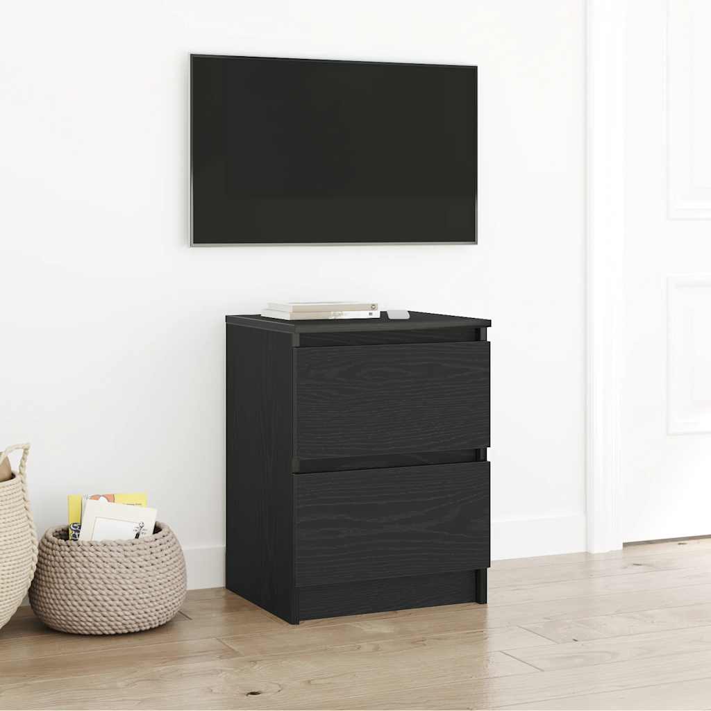 vidaXL Mueble de TV de madera de ingeniería negro 40x35x54 cm